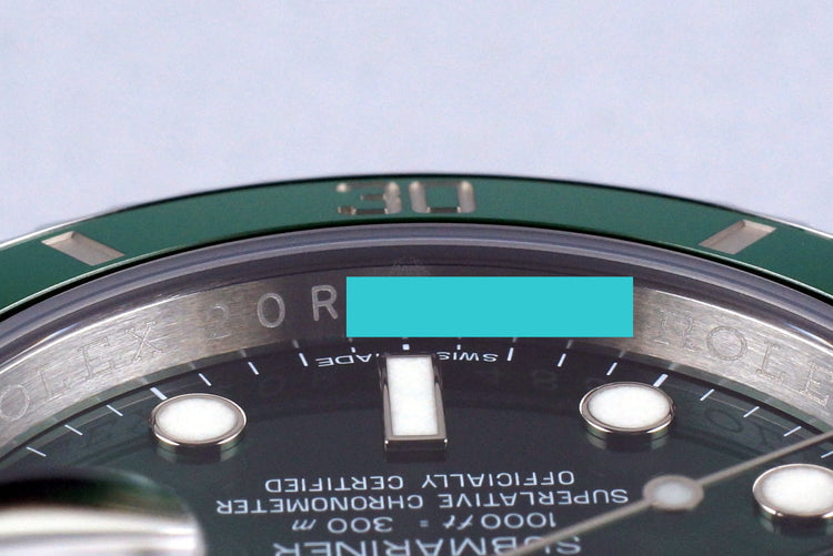 2016 Rolex Green Submariner 116610LV with Box and Papers MINT