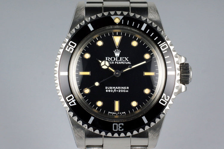 1988 Rolex Submariner 5513 with Box and Papers