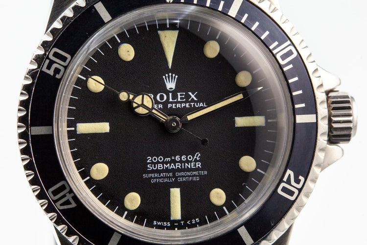 1967 Rolex Submariner 5512 4 Line Dial