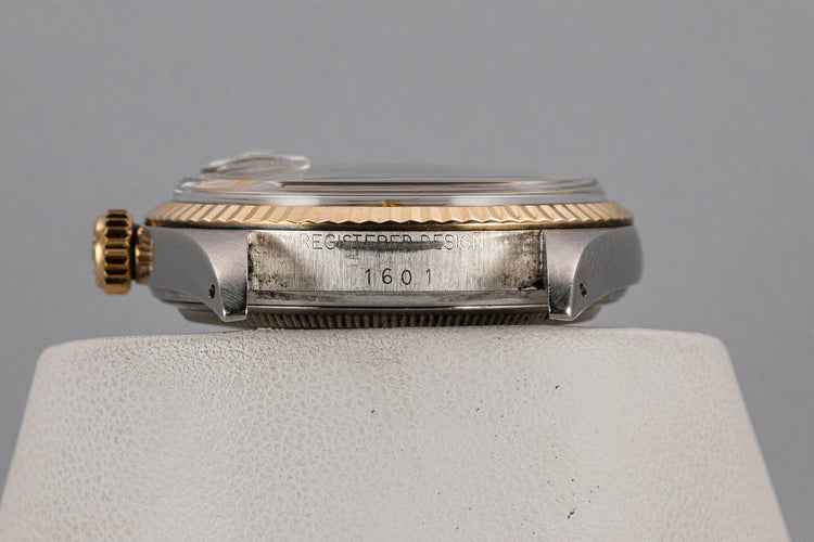 1972 Rolex Two-Tone DateJust 1601 Champagne Sigma Dial with Box and Papers