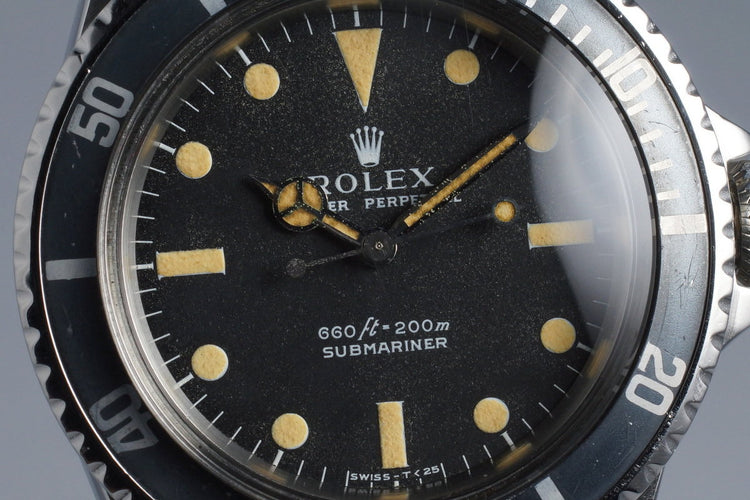 1965 Rolex Submariner 5513 Serif Dial