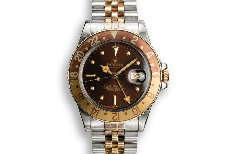 1979 Rolex GMT-Master 16753 with "Root Beer" Nipple Dial