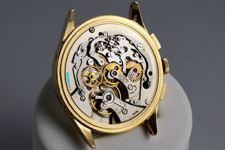 Vintage YG Universal Geneve Tri-Compax 57278 Triple Date Moonphase with Service Papers