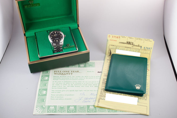 1974 Rolex Explorer 1016 Matte Dial with Box and Papers