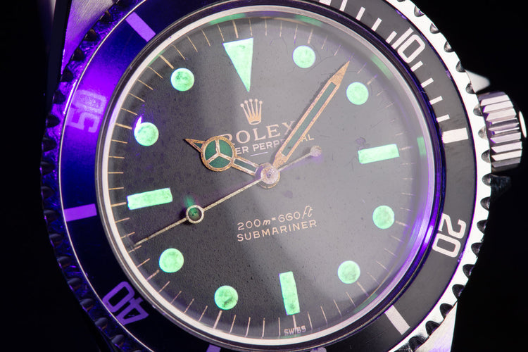 1963 Rolex Submariner 5513 Gilt Underline Dial with PCG