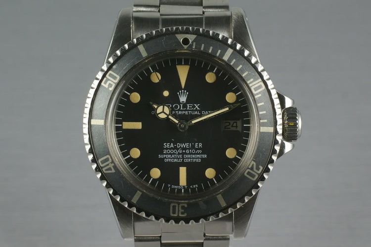 Rolex Sea Dweller 1665 Rail Dial