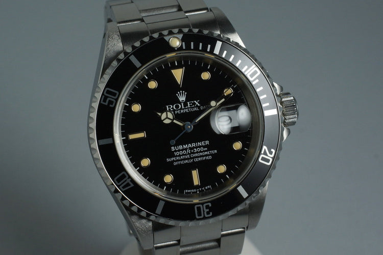 1991 Rolex Submariner 16610