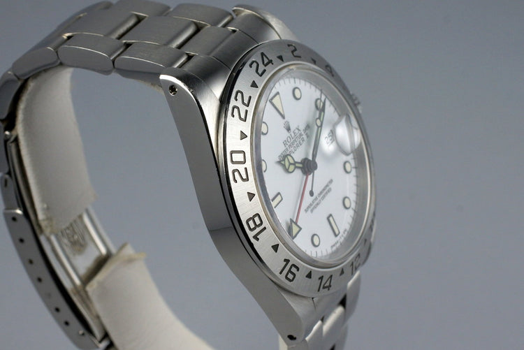 1995 Rolex Explorer II 16570 White Dial