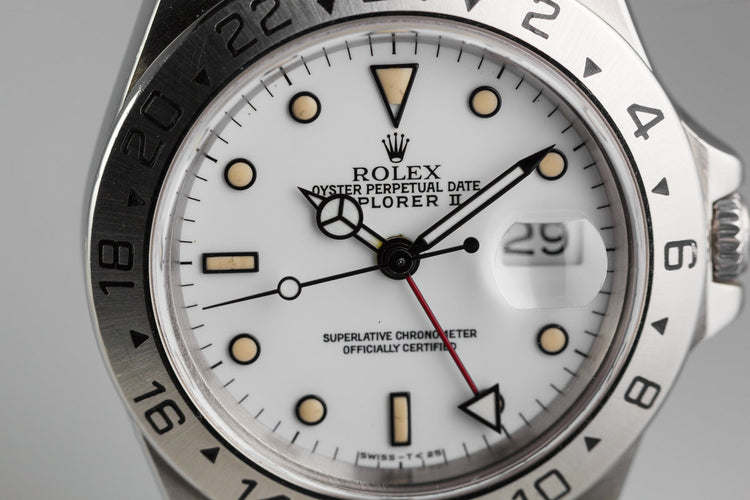 1991Rolex Explorer II White Dial 16570 with Creamy Lume