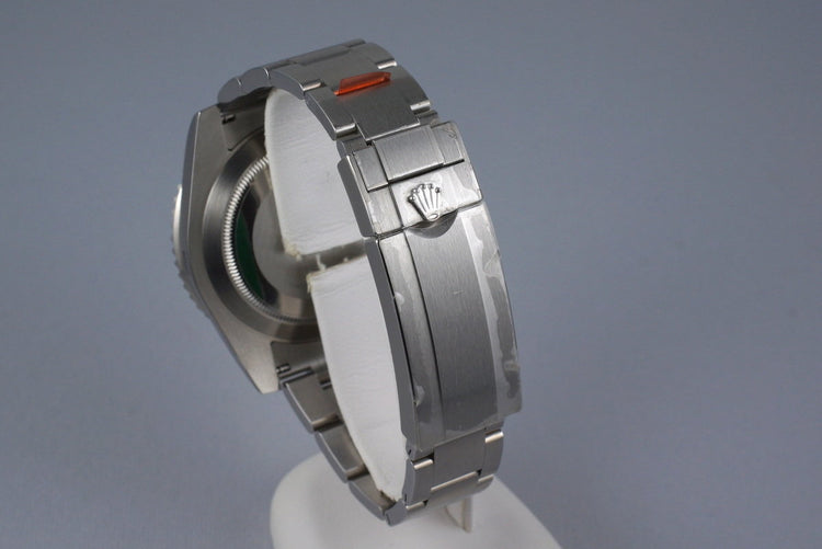 2016 Rolex Green Submariner 116610LV with Box and Papers MINT