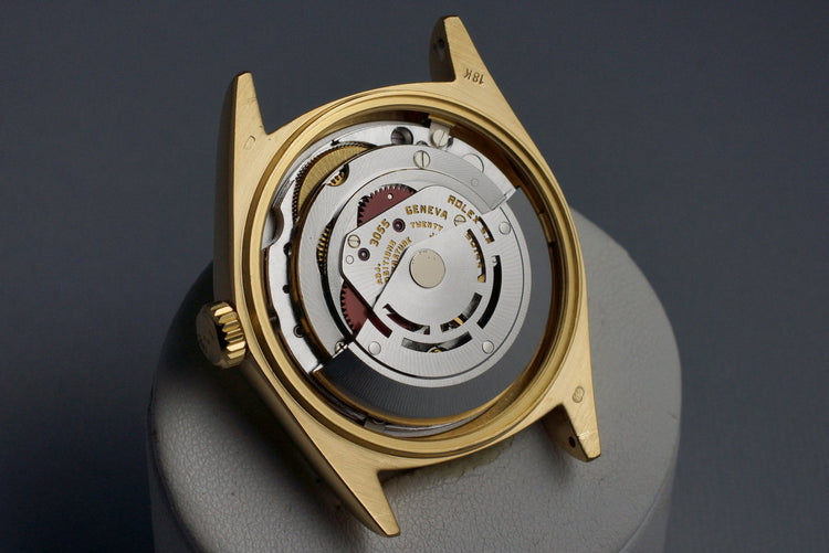 1982 Rolex YG Bark Day Date 18078 Champagne Linen Dial