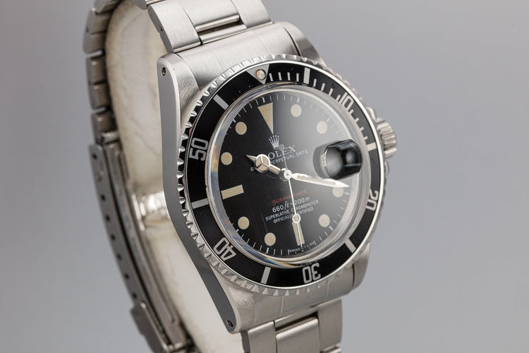 1972 Rolex Red Submariner 1680 MK V Dial