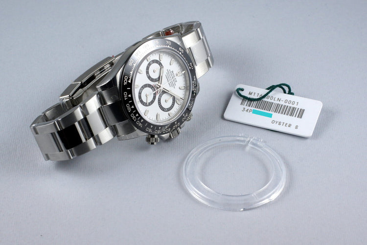 2016 Rolex Ceramic Daytona 116500LN White Dial with Box and Papers MINT