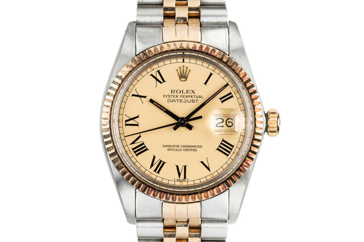 1980 Rolex Two-Tone DateJust 16013 With Matte Gold "Buckley" Dial