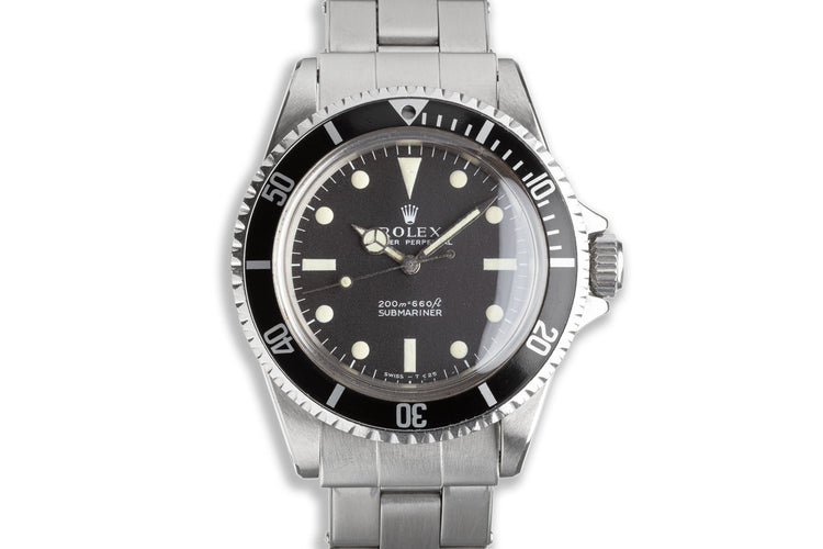 1967 Rolex Submariner Meters First Dial with Creamy "Day Glow" Lume