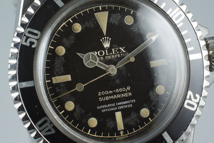 1961 Rolex Submariner 5512 PCG Gilt 4 Line Chapter Ring Dial