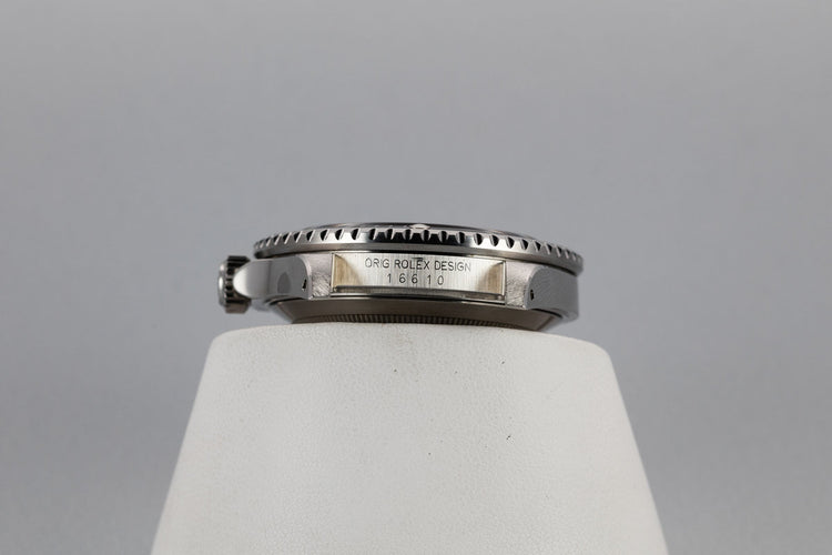 1989 Rolex Submariner 16610 with Box and Papers