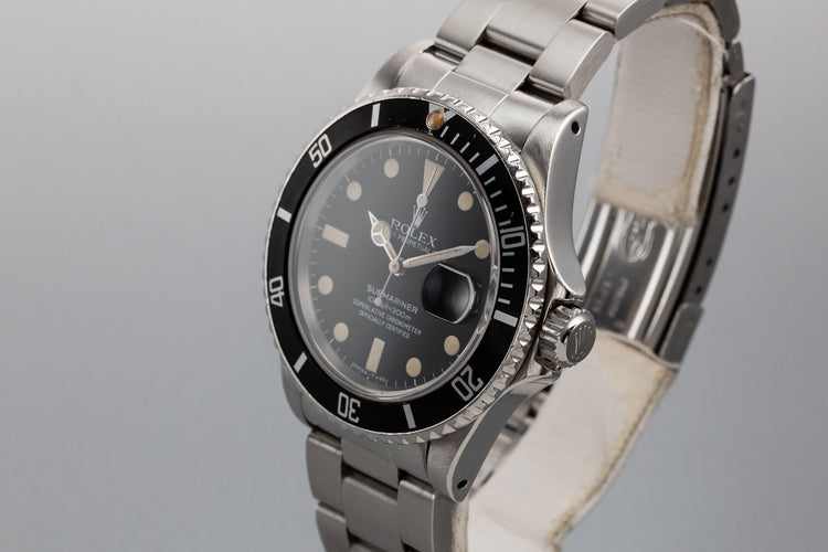 1982 Rolex Submariner 16800 Matte Dial