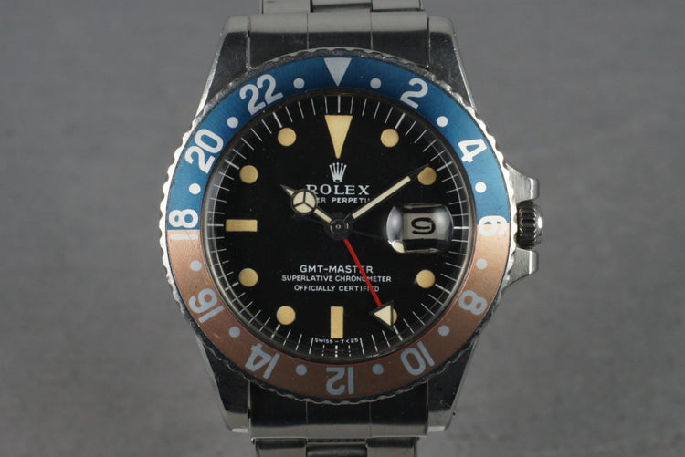 1969 Rolex GMT-Master 1675 with Thick Case