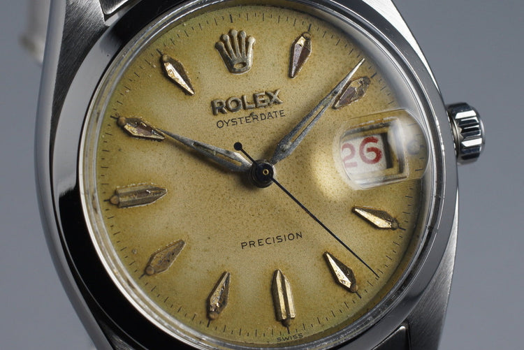 1957 Rolex OysterDate 6494 with Tropical Dial