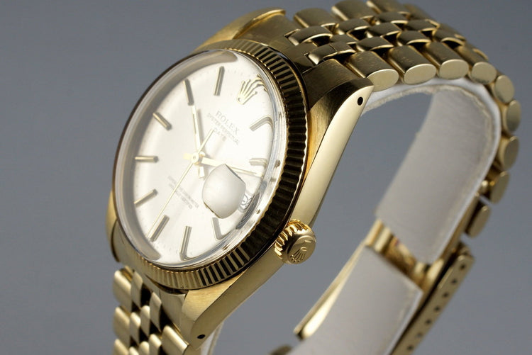 1979 Rolex 14K YG Date 1503 Silver Dial with Papers