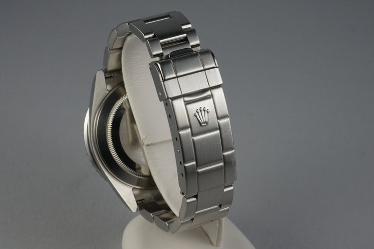 2004 Rolex Green Submariner 16610LV Mark I Dial and Insert with Box and Papers