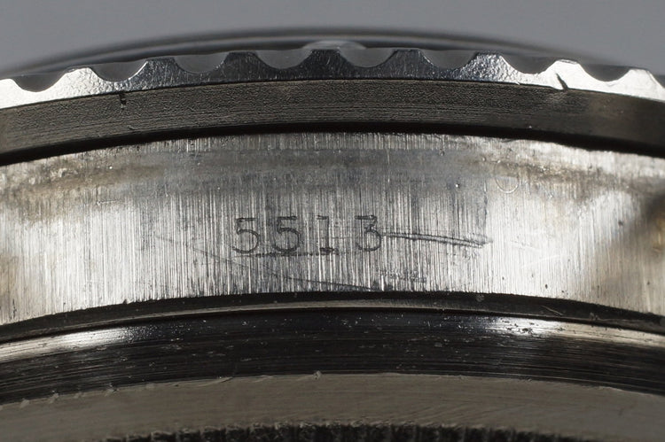 1970 Rolex Submariner 5513 Serif Dial