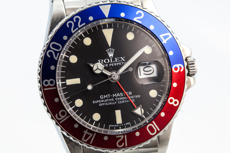 1972 Rolex GMT 1675 with Rolex Service Papers