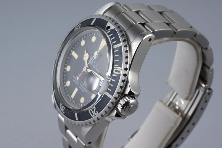 1970 Rolex Red Submariner 1680 Mark IV Dial