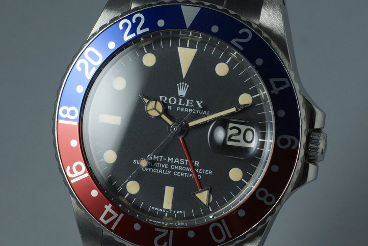 1968 Rolex GMT 1675 with Service Case