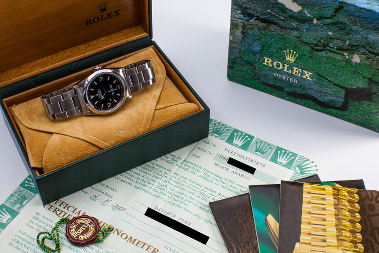 1997 Rolex Explorer 14270 with Box and Papers