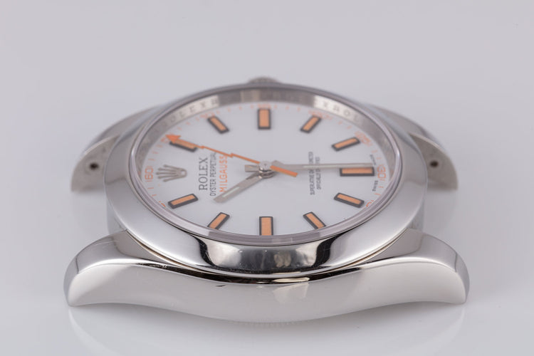 2009 Rolex Milgauss 116400 White Dial