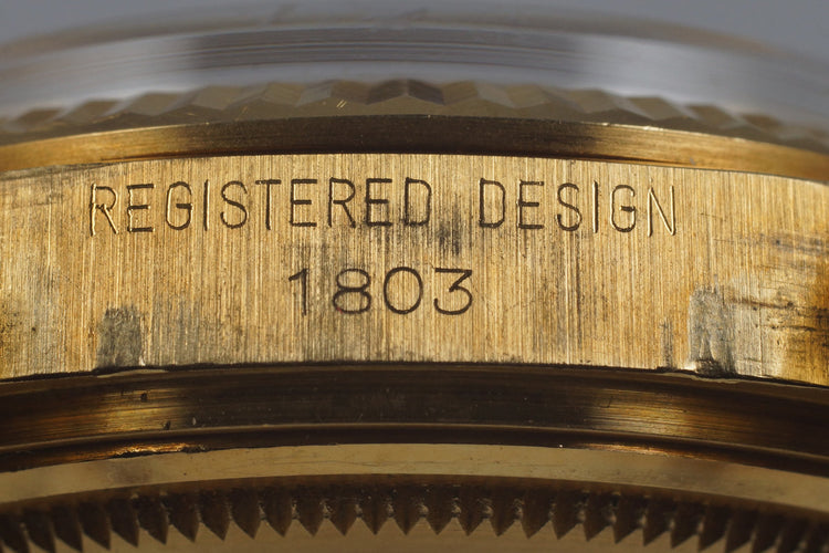 1972 Rolex YG Day-Date 1803 Silver Dial