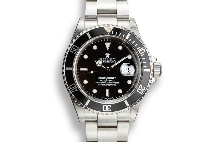 1999 Rolex Submariner 16610