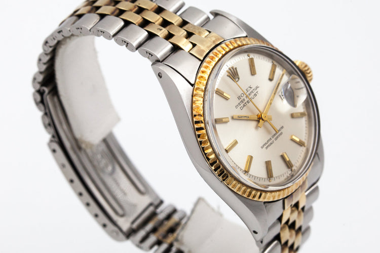 1969 Rolex Two Tone DateJust 1601 Silver Dial