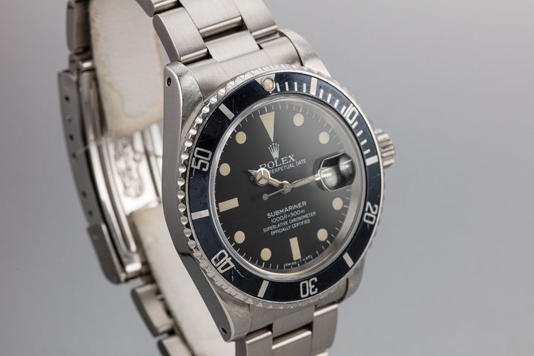 1983 Rolex Submariner 16800 Matte Dial with Box and Papers