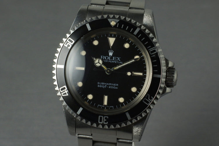 1985 Rolex Submariner 5513 with Spider Dial