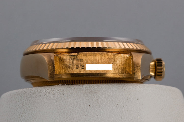 1986 Rolex 18K YG Day-Date 18038 with Diamond and Ruby String Dial