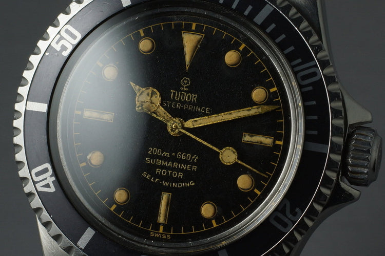 1963 Tudor Submariner 7928 PCG Gilt Chapter Ring Dial