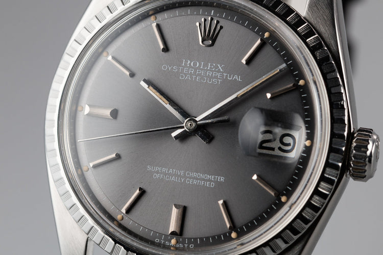1972 Rolex Datejust 1603 with Grey Sigma Dial with Box and Papers