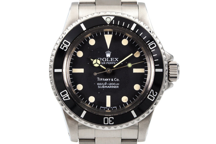 1977 Rolex Submariner 5513 Black "Tiffany & Co." Pre Comex Dial