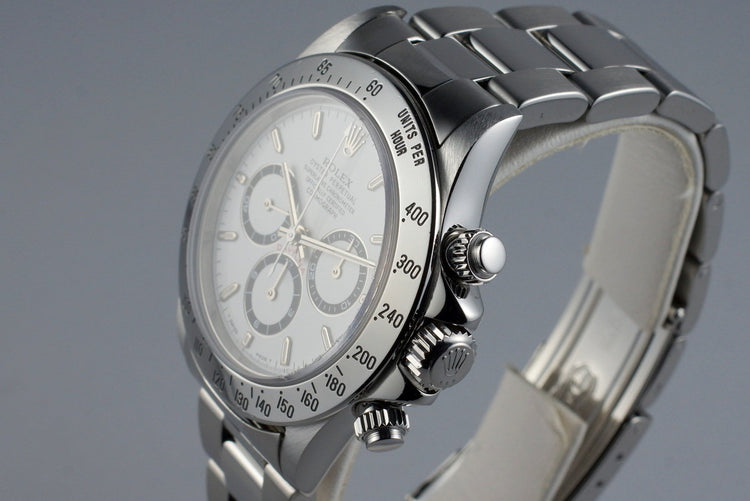1995 Rolex Zenith Daytona 16520 White Dial
