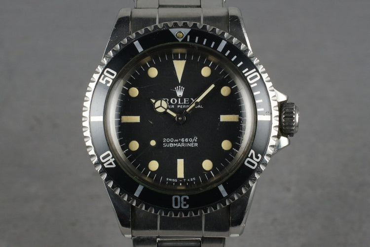 1967 Rolex Submariner 5513 meters first with 7206 band