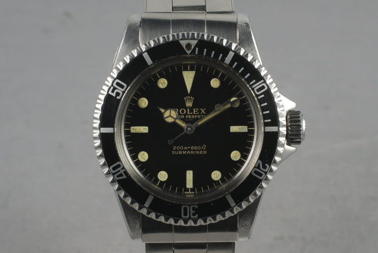 1963 Rolex Submariner 5513 Early PCG SWISS Underline Dial