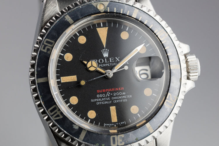 1971 Rolex Red Submariner 1680 with Mark 4 Dial