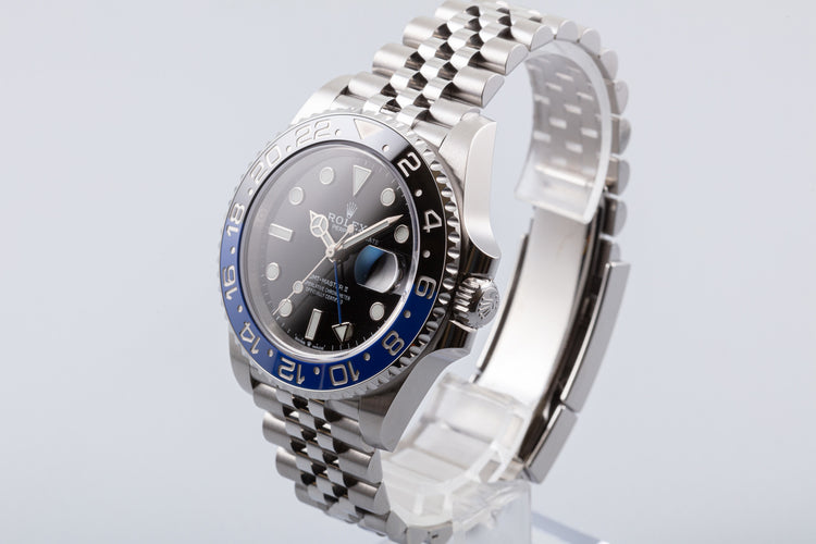 2021 Rolex GMT-Master II 126710BLNR "Batman" Box & Card