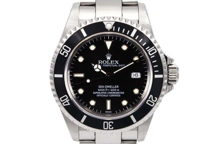 1999 Rolex Sea Dweller 16600 SWISS only Dial