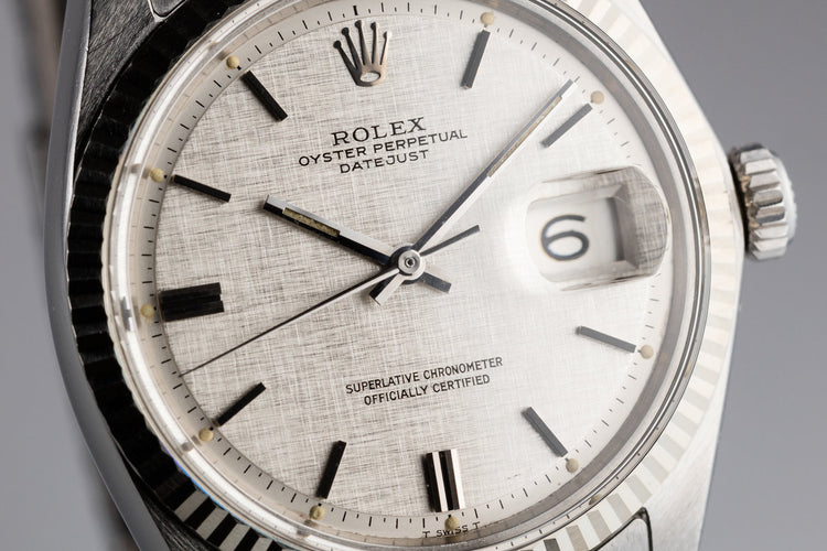 1970 Rolex DateJust 1601 with Silver Linen Dial