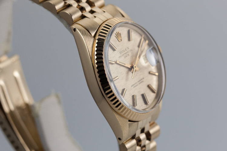 1973 Rolex Date 1500 14K YG Mosaic Dial