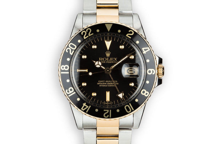 1979 Rolex Two-Tone GMT-Master 16753 Black Nipple Dial